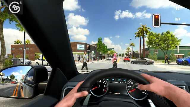 Ecrã do jogo Carro Dirigindo Jogos (Online) para Android