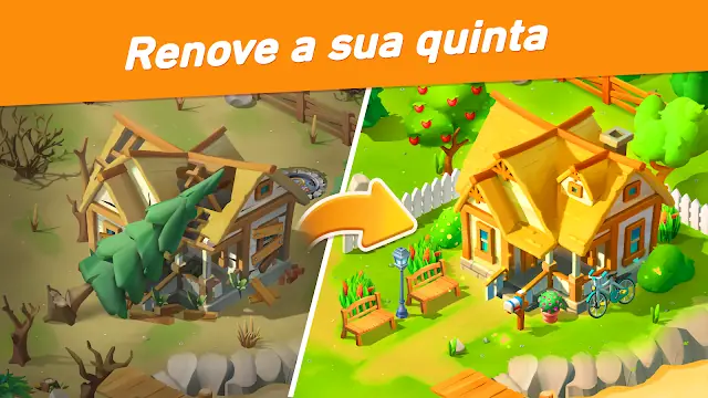 Cena de jogo de Goodville: Fazenda de aventura em Android