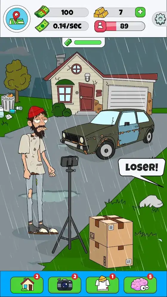 Ecrã do jogo Lamar - Vlogger Ocioso para Android
