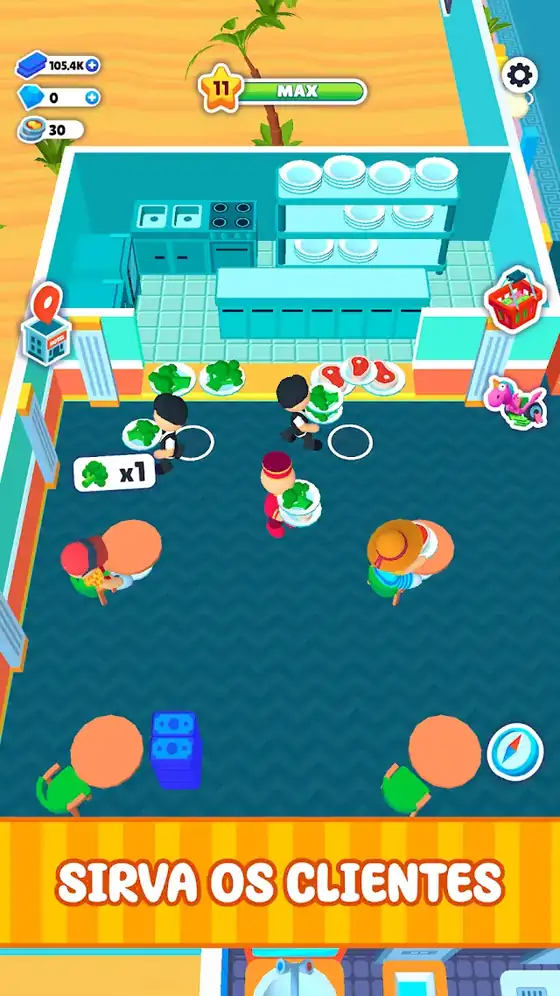 Ecrã do jogo My Perfect Hotel para Android
