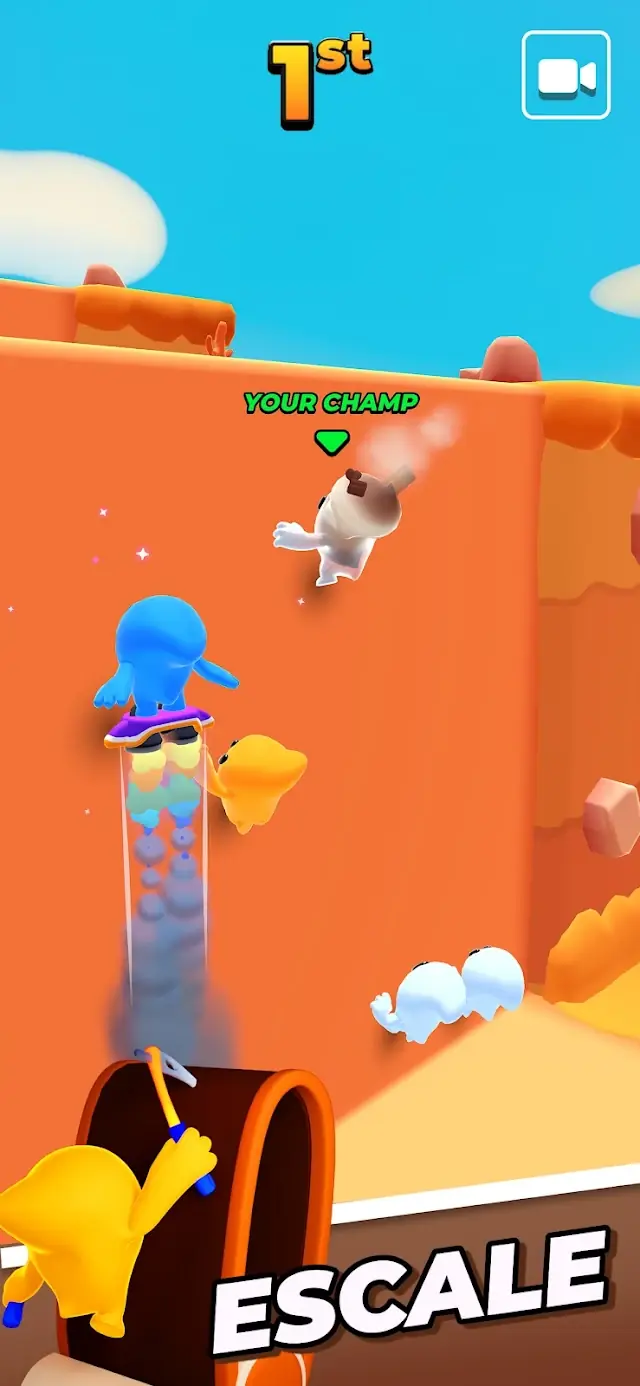 Cena de jogo de Pocket Champs: Corridas em Android