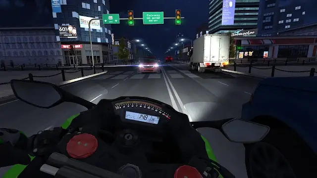 Ecrã do jogo Traffic Rider para Android